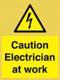 WE10704: Caution Electrician at work