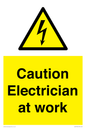 WE10704: Caution Electrician at work