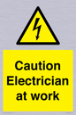 WE10704: Caution Electrician at work