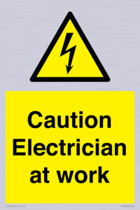 WE10704: Caution Electrician at work