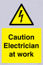 WE10704: Caution Electrician at work