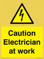 WE10704: Caution Electrician at work