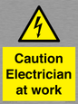 WE10704: Caution Electrician at work