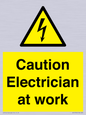 WE10704: Caution Electrician at work
