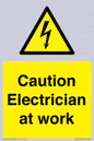 WE10704: Caution Electrician at work
