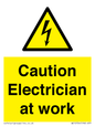 WE10704: Caution Electrician at work