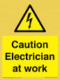 WE10704: Caution Electrician at work