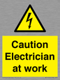 WE10704: Caution Electrician at work