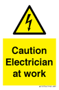 WE10704: Caution Electrician at work