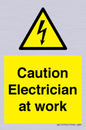 WE10704: Caution Electrician at work