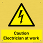 WE10704: Caution Electrician at work