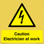WE10704: Caution Electrician at work