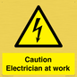 WE10704: Caution Electrician at work