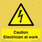 WE10704: Caution Electrician at work