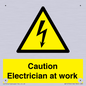 WE10704: Caution Electrician at work