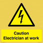 WE10704: Caution Electrician at work