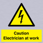 WE10704: Caution Electrician at work