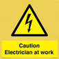 WE10704: Caution Electrician at work