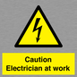 WE10704: Caution Electrician at work