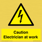 WE10704: Caution Electrician at work