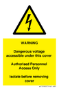 WE10982: Warning Dangerous Voltage under this cover