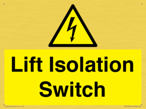 WE12125: Lift Isolation Switch