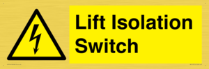 WE12125: Lift Isolation Switch