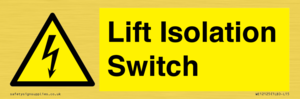 WE12125: Lift Isolation Switch