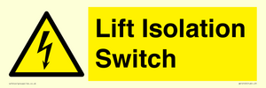 WE12125: Lift Isolation Switch