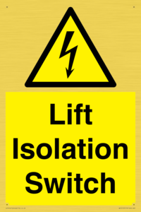WE12125: Lift Isolation Switch