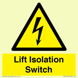 WE12125: Lift Isolation Switch