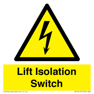 WE12125: Lift Isolation Switch