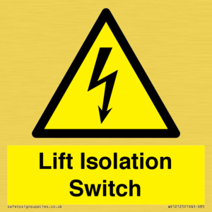 WE12125: Lift Isolation Switch