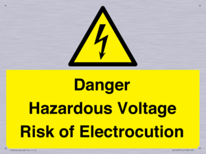 WE12290: Danger Hazardous Voltage Risk of Electrocution