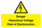 WE12290: Danger Hazardous Voltage Risk of Electrocution