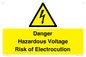 WE12290: Danger Hazardous Voltage Risk of Electrocution