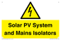 WE12354: Solar PV System and Mains Isolators