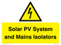 WE12354: Solar PV System and Mains Isolators