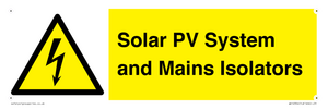 WE12354: Solar PV System and Mains Isolators
