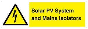 WE12354: Solar PV System and Mains Isolators