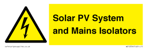 WE12354: Solar PV System and Mains Isolators