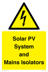 WE12354: Solar PV System and Mains Isolators