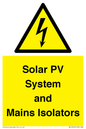 WE12354: Solar PV System and Mains Isolators