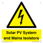 WE12354: Solar PV System and Mains Isolators
