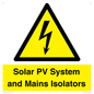 WE12354: Solar PV System and Mains Isolators