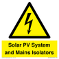 WE12354: Solar PV System and Mains Isolators
