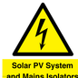 WE12354: Solar PV System and Mains Isolators
