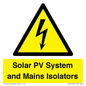 WE12354: Solar PV System and Mains Isolators