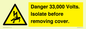 WE12404: Danger 33,000 Volts. Isolate before removing cover.