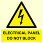 WE12422: Electrical Panel Do Not Block Floor